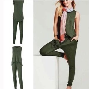 CAbi Olive Green Jumpsuit
